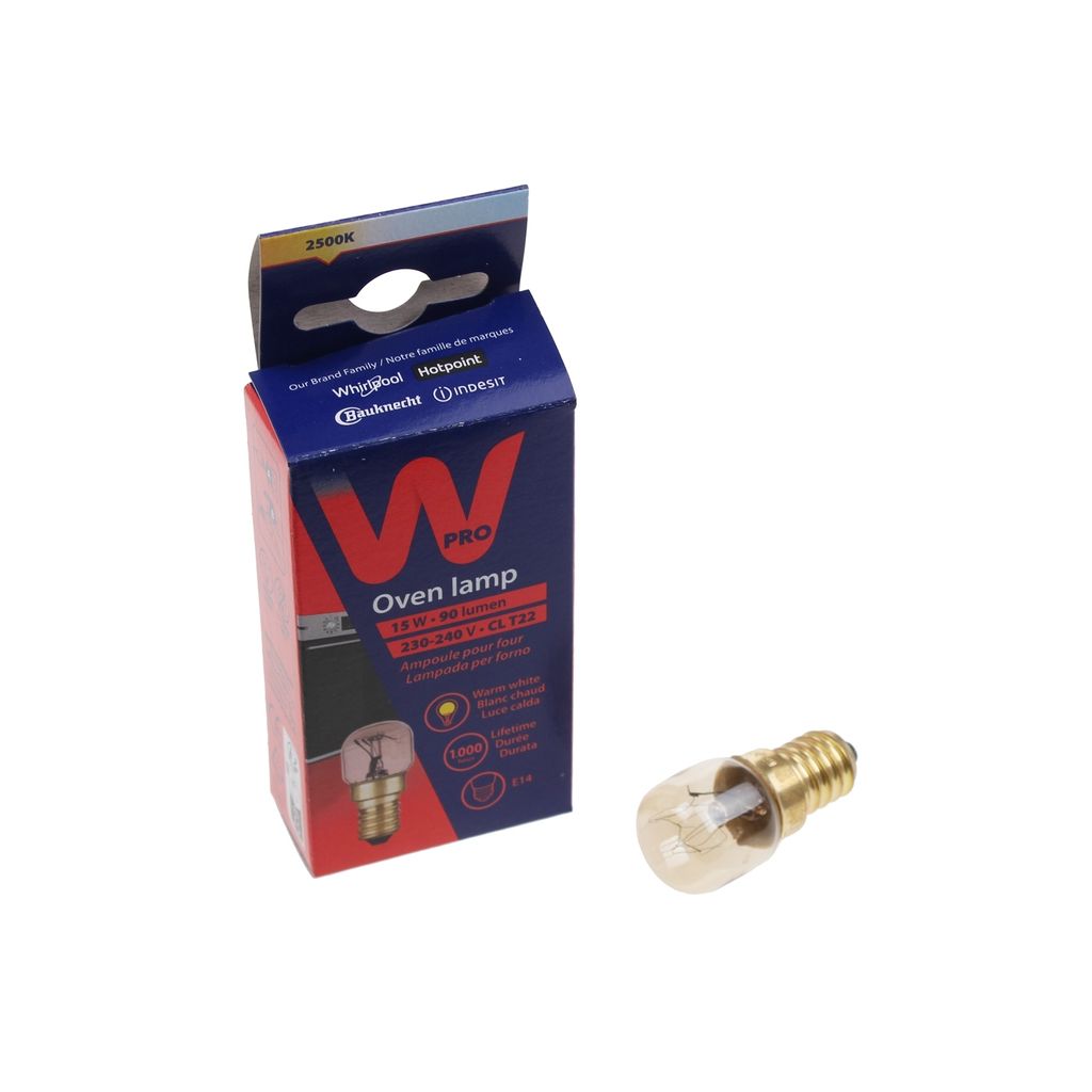 Whirlpool - Backofen Lampe T22 230-240V 15W E14S Brass C - C00863216