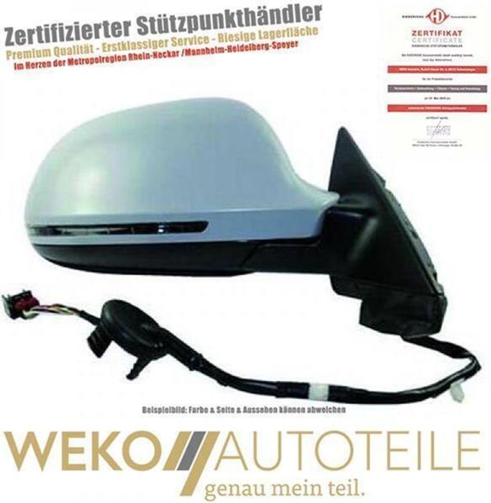 Spiegel li. Audi A3 08-10 beheizbar Blinker klappbar 5-trg.
