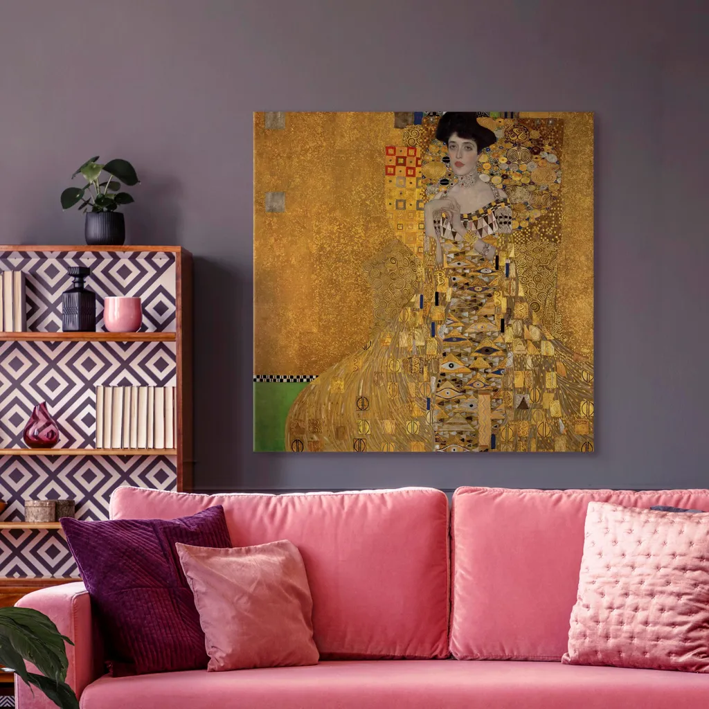 Decorazione Parete Klimt Adele Bloch-Bauer I - 60x60 TNT Design - 4