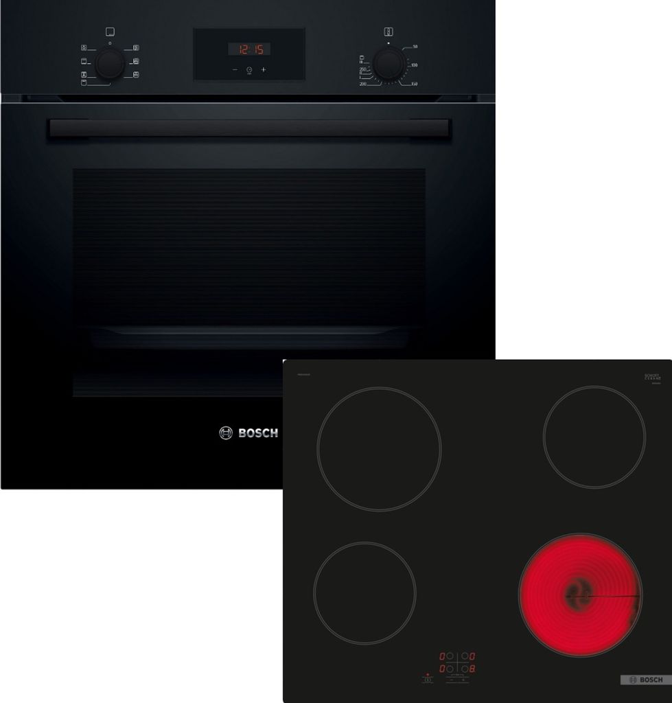 Bosch HBD231FB66, Einbau-Backofen-Set, HBF133BA1 + PKE61RAA2E, Einbau-Backofen, Elektro-Kochfeld