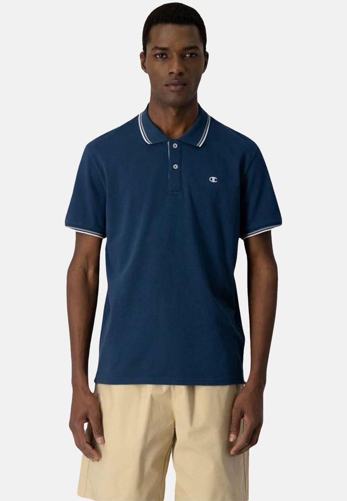 Champion Shirt Kurzarm Poloshirt mit Kragen und Knopfleiste in Regular-fit