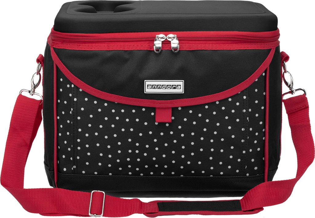 Kühlbox Kühltasche Isobag schwarz weiß 35 x 24 x 27 cm- Produktbild 