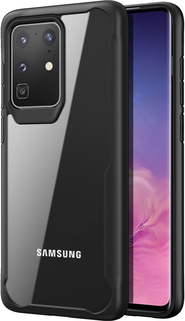 Schutzhülle für Samsung Galaxy S20 6.2 Zoll Dünn Case Tasche Outdoor Handyhülle aus TPU Stoßfest Extra Schutz Leicht Schwarz