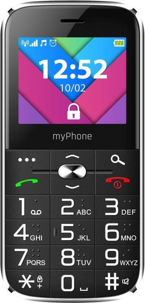 MyPhone Halo C Senior čierny s nabíjacím stojanom Obrázok produktu 