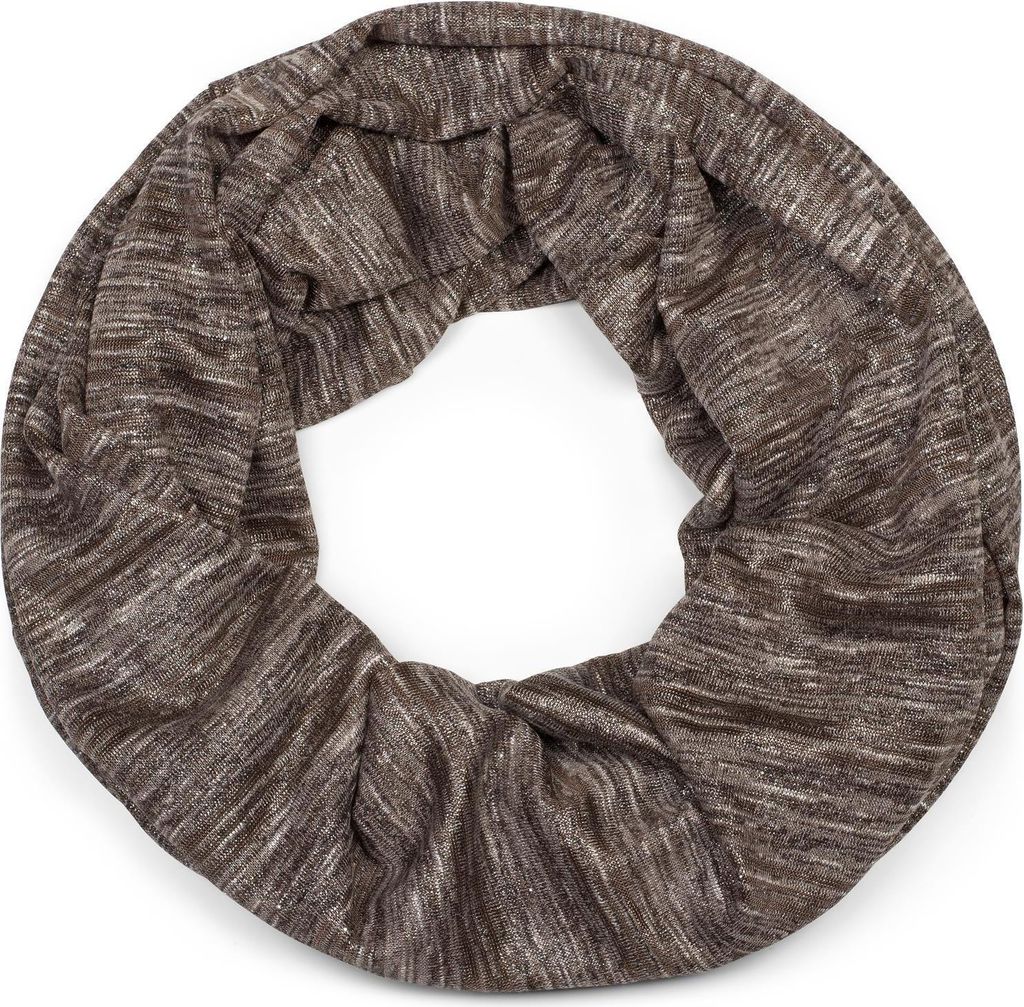 styleBREAKER Loop Schal mit Glitzerfaden und kleinen Pailletten, Schlauchschal, Tuch, Damen 01017078