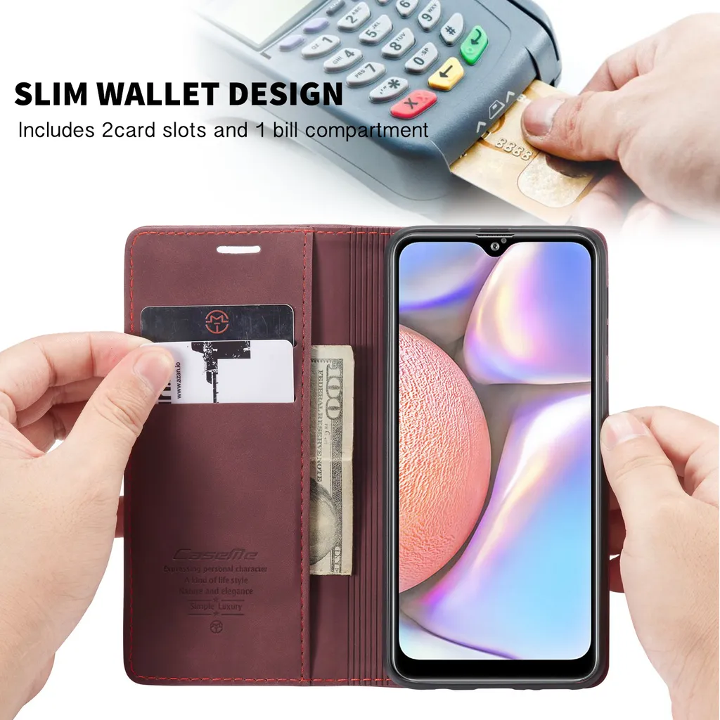 Custodia Protettiva Galaxy A10S: Funzione Stand e Chiusura Magnetica - 5