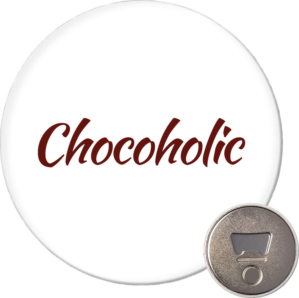Huuraa Magnet Chocoholic Schriftzug 59mm Kühlschrankmagnet Produktbild 
