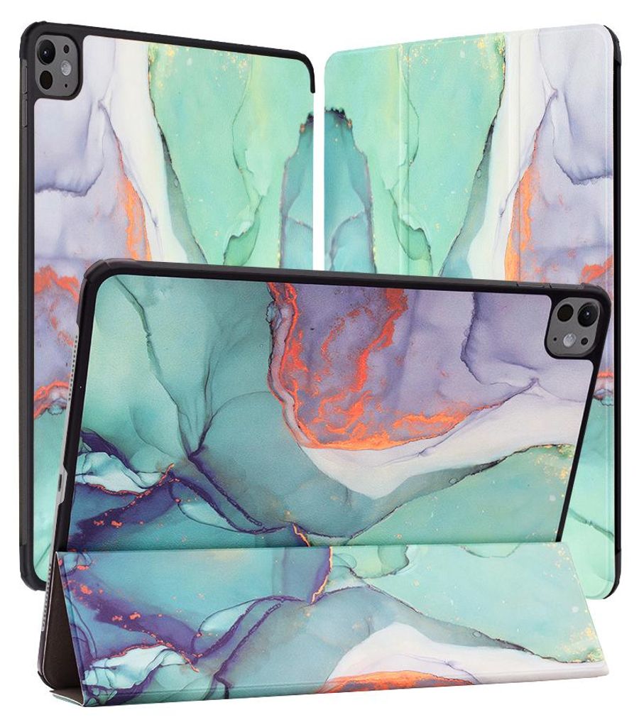Techsuit FoldPro Tablet-Hülle für Apple iPad Pro 13 2024 - Grüne Zeit