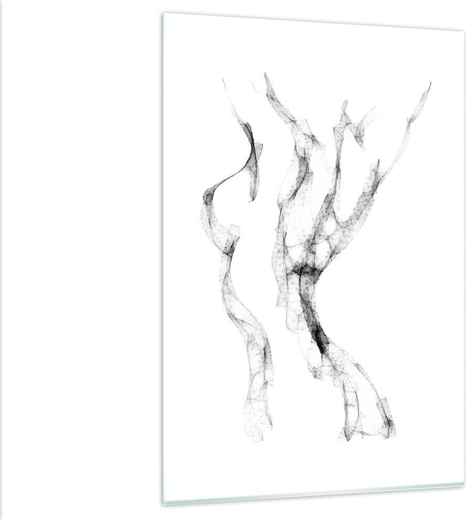 Bilder auf glas - Einteilig - Frau Körper Nacktheit - 80x120cm - Glasbilder - Wandbilder - Bilder - zum Aufhängen bereit - Wanddekoration aus Gla...