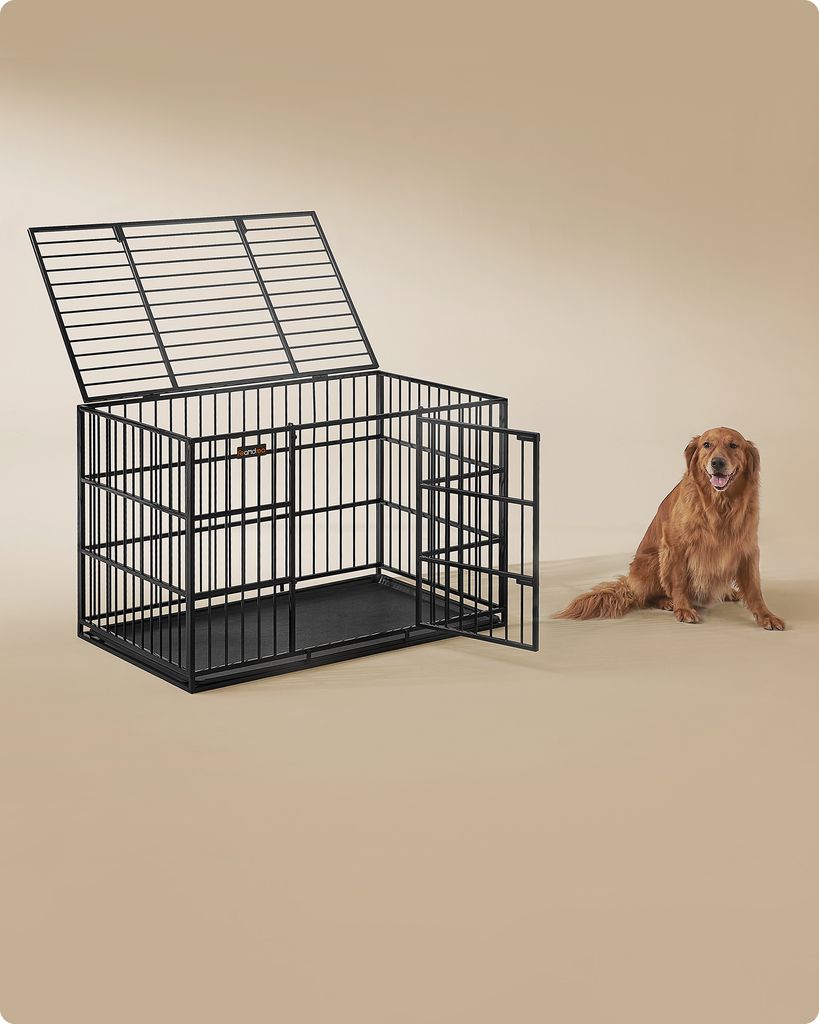 Feandrea Hundekäfig hochbelastbar, für mittelgroße und Produktbild 