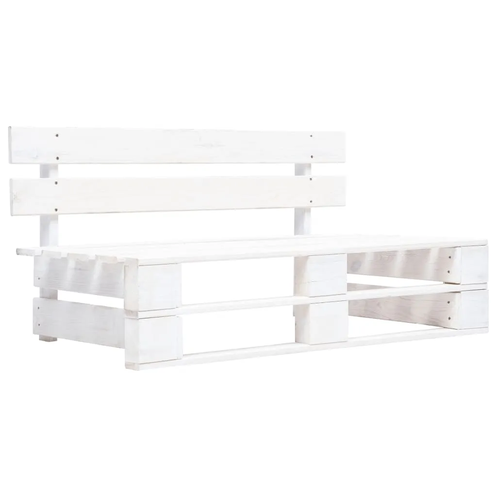 Divano Pallet Esterni Bianco Pino - Design Boho Chic per Patio