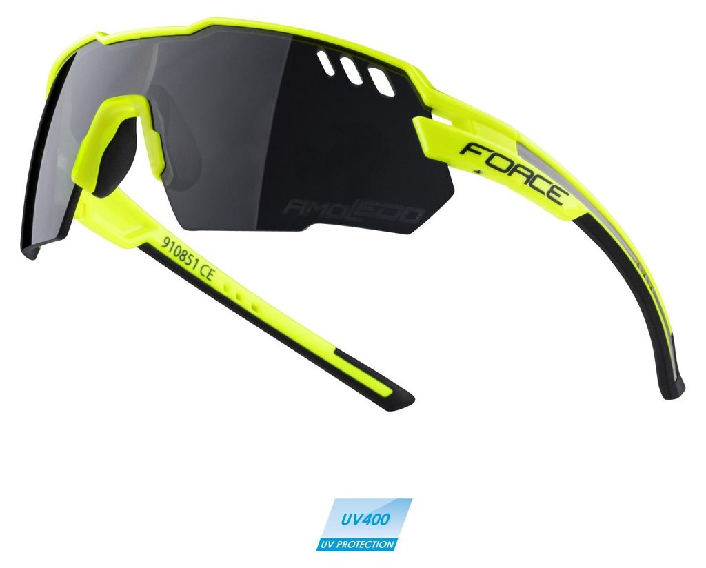 Lunettes de soleil  FORCE AMOLEDO  jaunes, verres noirs Image du produit 