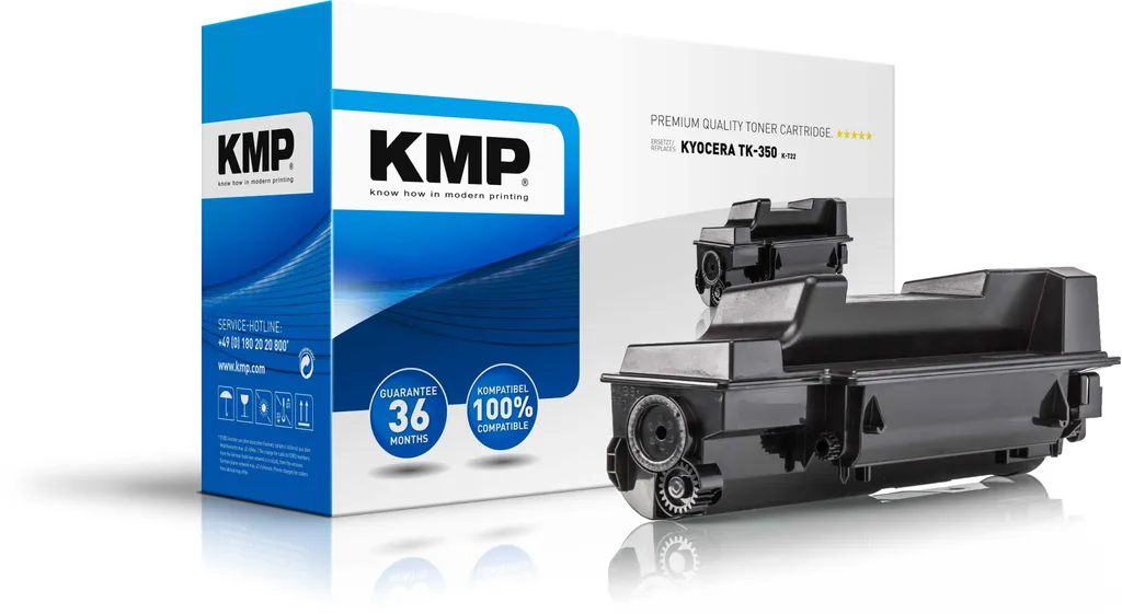 Cartouche toner noir K-T22 KMP pour impression intensive de rapports