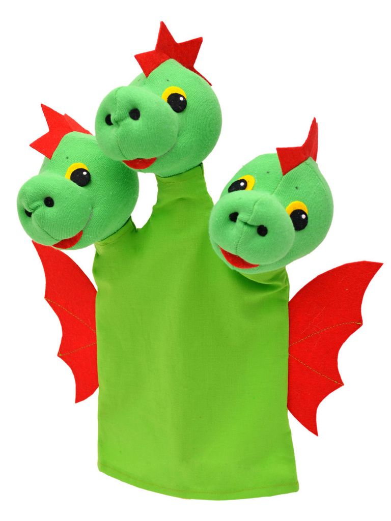 Handpuppe Drache 31 cm Mehrfarbig, 22464B