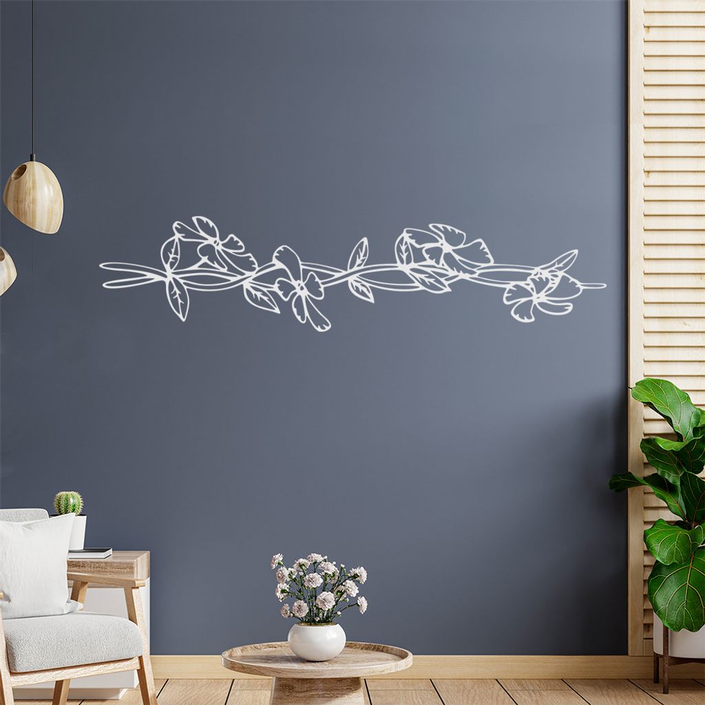 Bumen - Ranken Wandtattoo in 6 Größen - Wandaufkleber Wall Sticker - Dekoration, Küche, Wohnzimmer, Schlafzimmer, Badezimmer