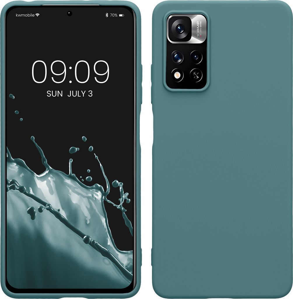 kwmobile Hülle kompatibel mit Xiaomi Redmi Note 11 Pro / Note 11 Pro (5G) / Note 12 Pro (4G) Hülle - weiches TPU Silikon Case - Cover geeignet für