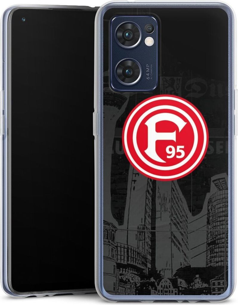 DeinDesign Handyhülle für Oppo Find X5 Lite Silikon Hülle Case Smartphone Schutzhülle Fortuna Düsseldorf Logo Offizielles Lizenzprodukt