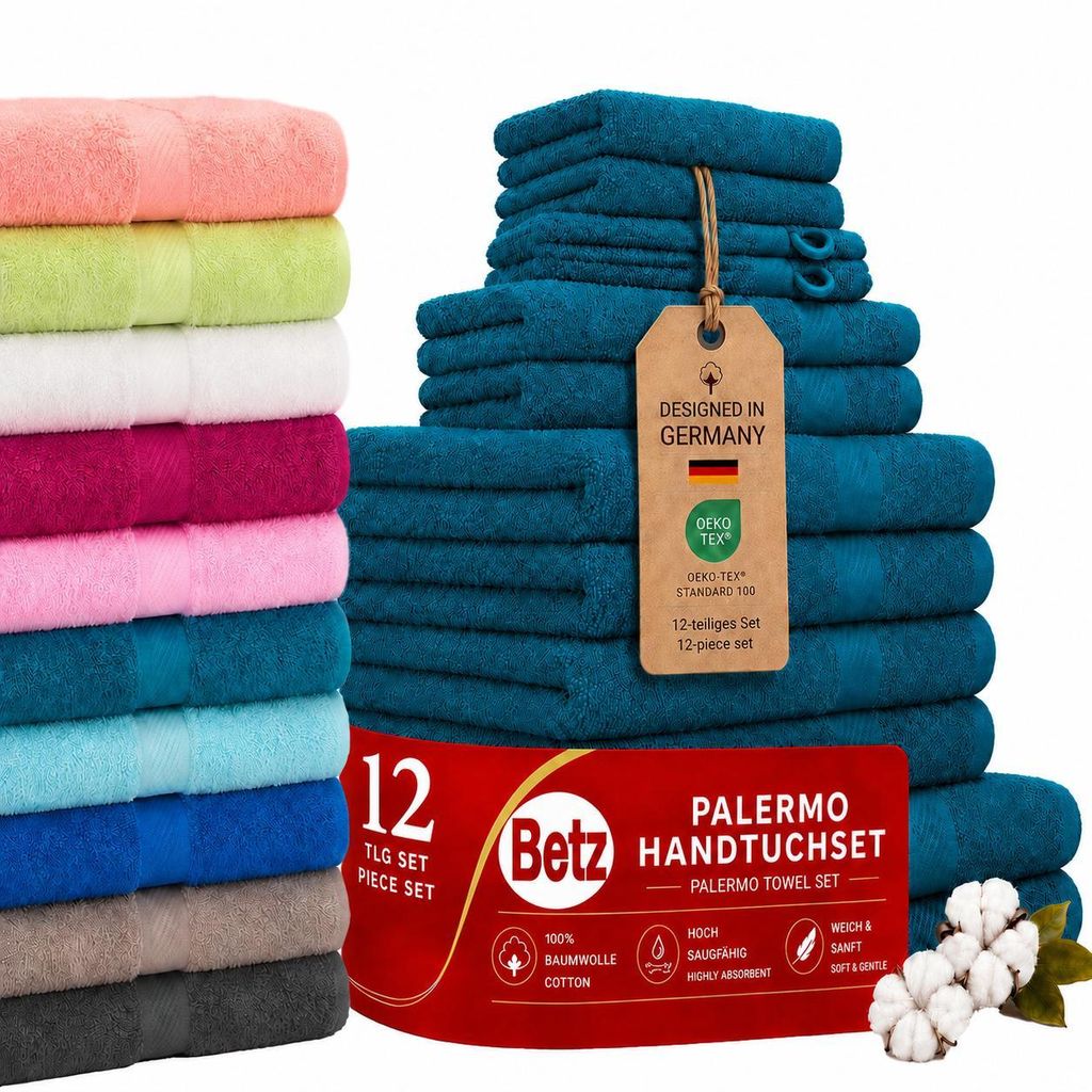 Betz 12er Handtuch-Set PALERMO 100% Baumwolle  Farbe: Produktbild 