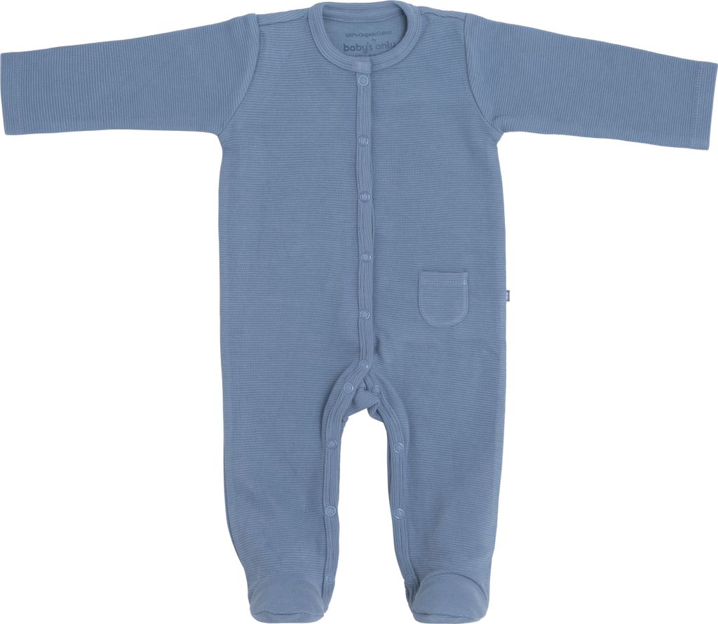 Baby's Only Strampler mit Füßen Pure - Vintage Blue - 68 - 100% Baumwolle