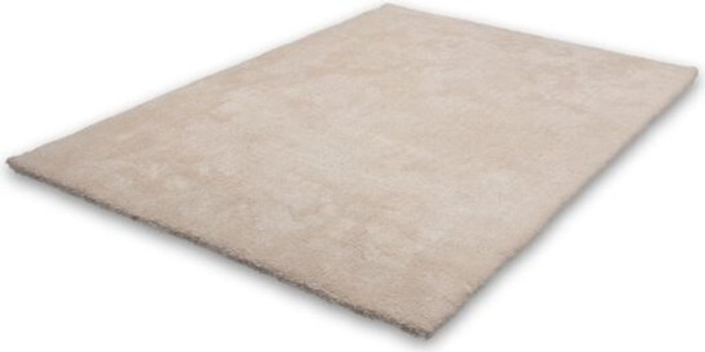 Lalee - Velvet - Teppich uni uni Teppich hochflorig shaggy - 80x150 cm. - Elfenbein cremefarben