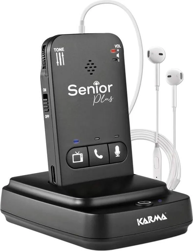 Casque sans fil SENIOR PLUS Ergonomique pour Problèmes d'Audition Légers
