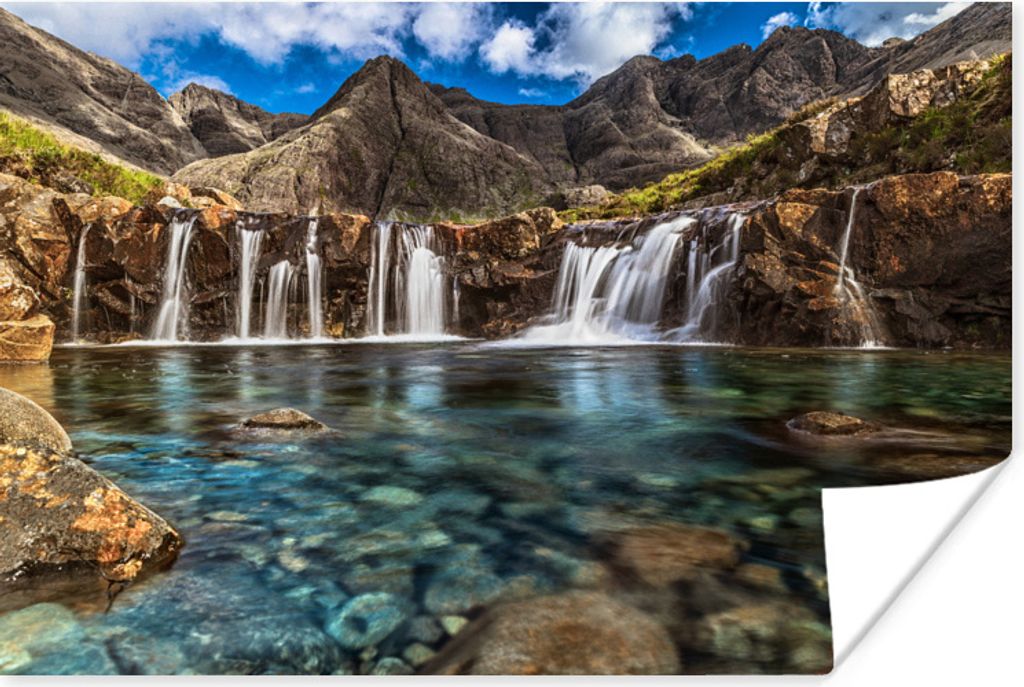 MuchoWow Poster Die Fairy Pools auf der Isle of Skye in Schottland 60x40 cm - Schlafzimmerdekoration