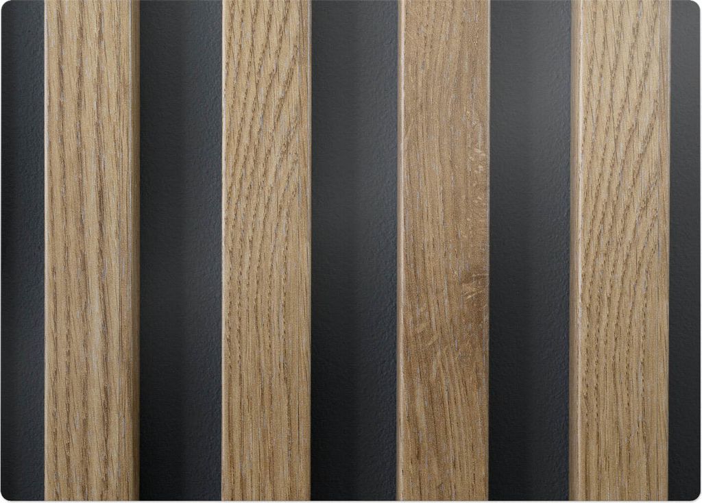 Hölzerne Latten – Bodenschutzmatte – Stuhlunterlage 140x100 cm – Rutschfest – Hartbodenmatte