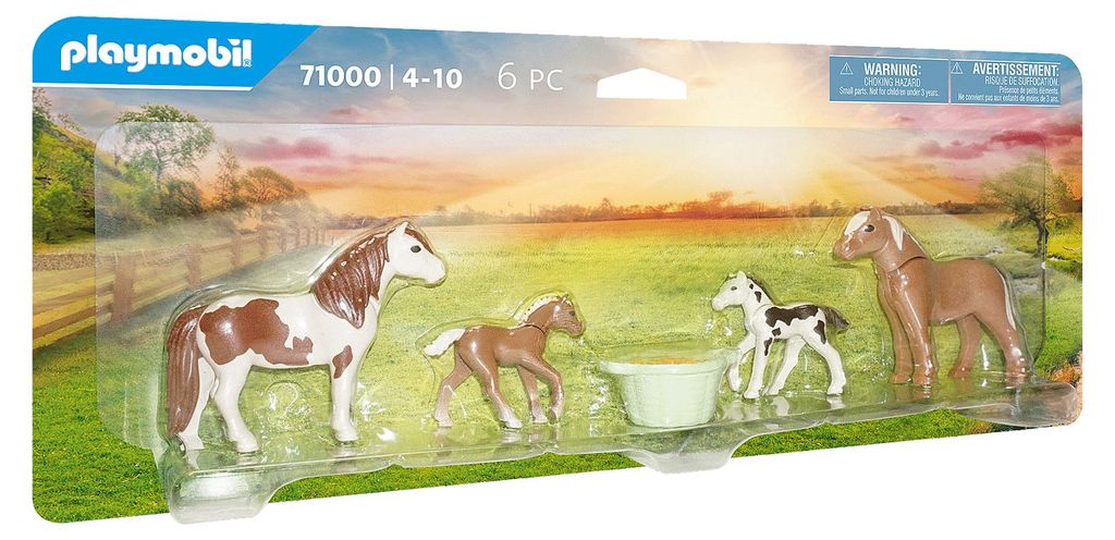 71000 Country 2 Island Ponys mit Fohlen, Produktbild 