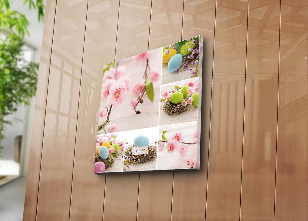 Wallity, EASC- SGH1362, Bunt, Leinwandbilder, 45 x 45 cm, 100% Wildleder -Leinwand