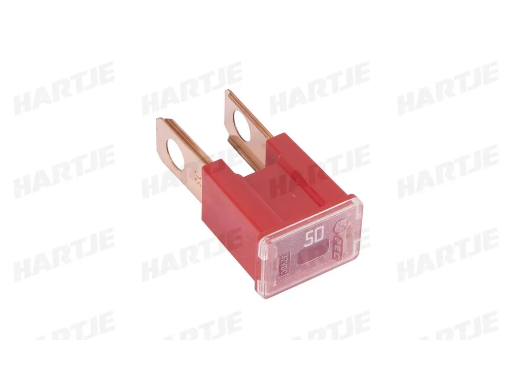 Fusible PAL Japonais 50A Rouge - Pièce de Rechange Auto Type Male (BT)