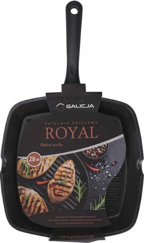 28cm Antihaft-Grillpfanne Schwarz