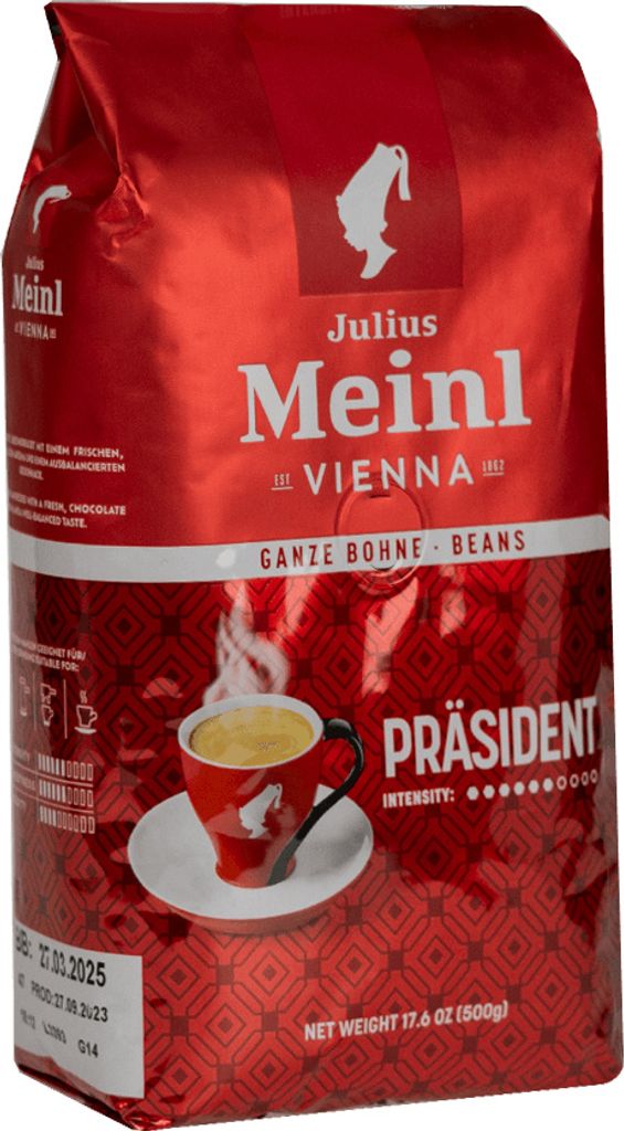 Julius Meinl 47 Julius Meinl Vienna Präsident Kaffeebohnen, Zdjęcie produktu 