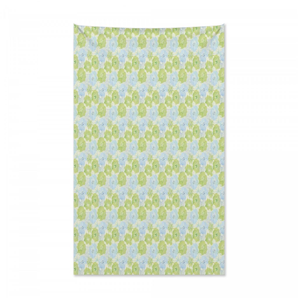 Abakuhaus Blumen Wandteppich und Tagesdecke, Umwelt Muster Kunst aus Weiches Mikrofaser Stoff Kein Verblassen Klare Farben Waschbar, 140 x 230 cm, ...