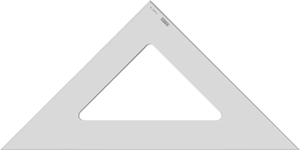 MINERVA Squadra 45 Gradi 50 cm - Strumento da Disegno Professionale