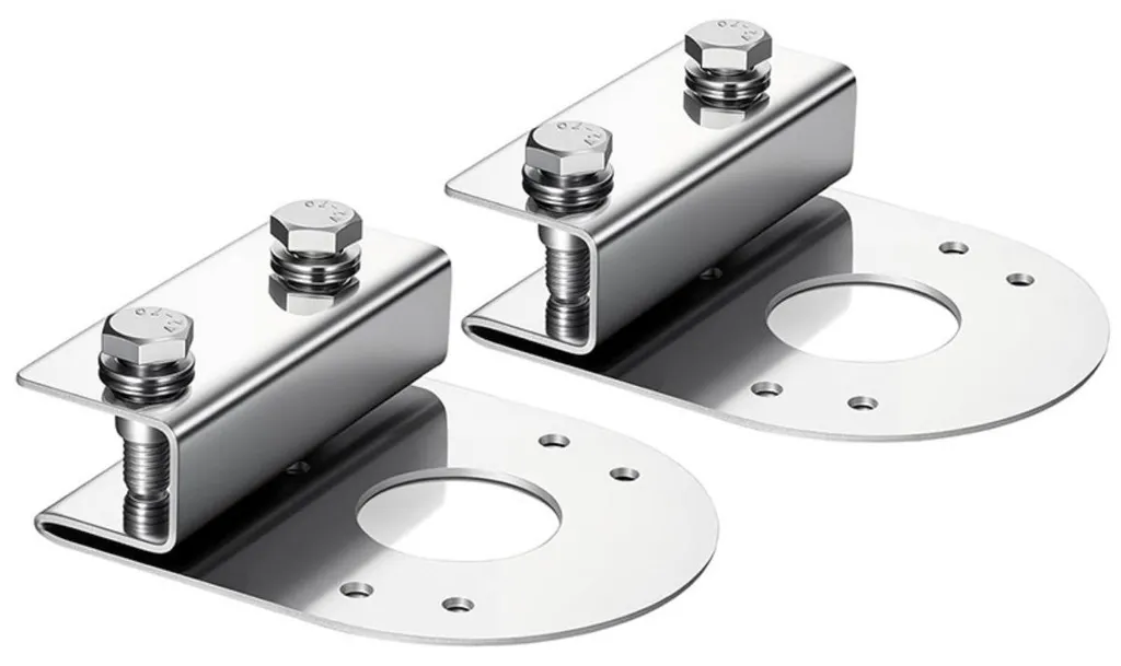 Paire de supports de feux Watermelon 1.5 inch en inox argent pour camion