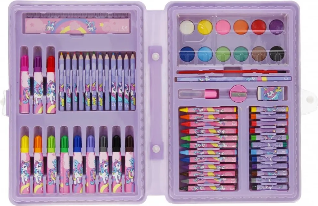 Set d'art Licorne STARPAK 68 pièces - Fini le Désordre, Tout pour Dessiner