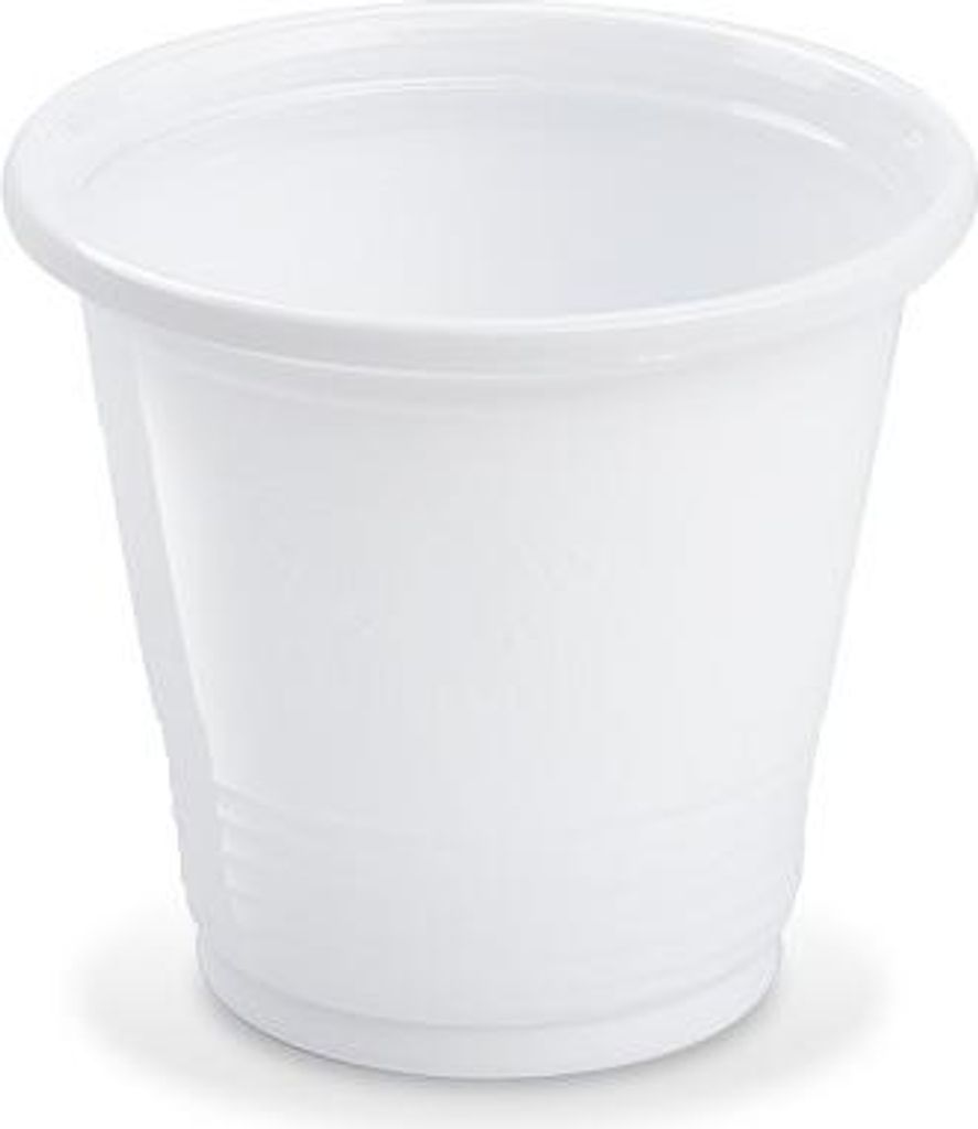 Trinkbecher weiß 0,08 l -PS- (Ø 57 mm) [100 Stück] Produktbild 