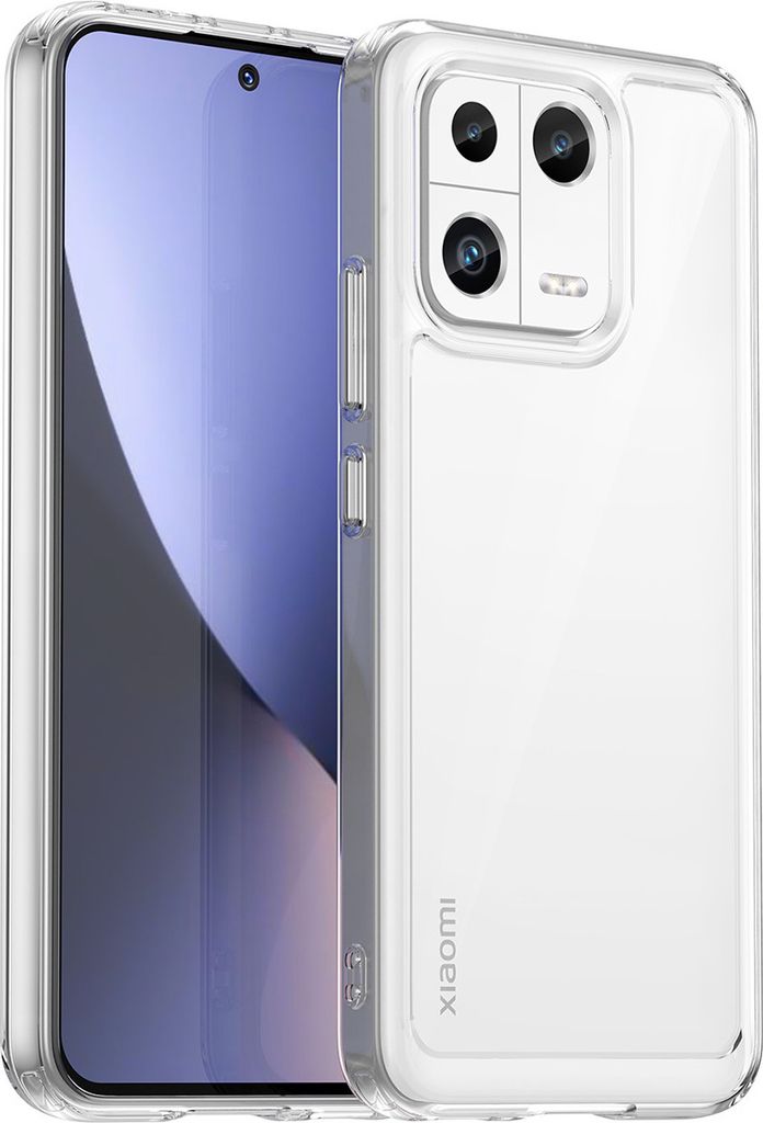 Xiaomi 13 Hülle, Klar Rückseite Stoßfeste TPU Silikon Bumper Schutzhülle für Xiaomi 13 Transparent
