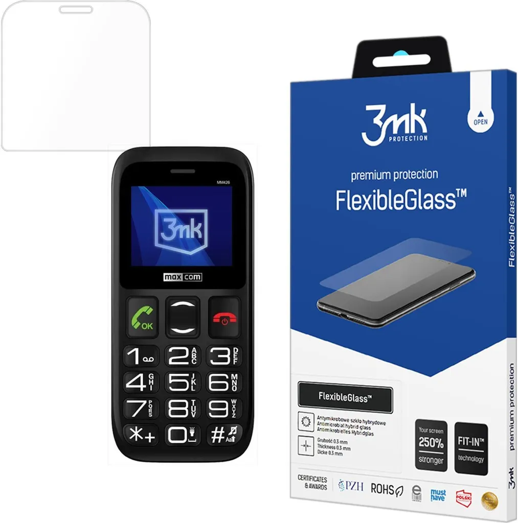 Salva Schermo Maxcom Comfort Mm426 - Vetro 3mk Infrangibile e Sottile