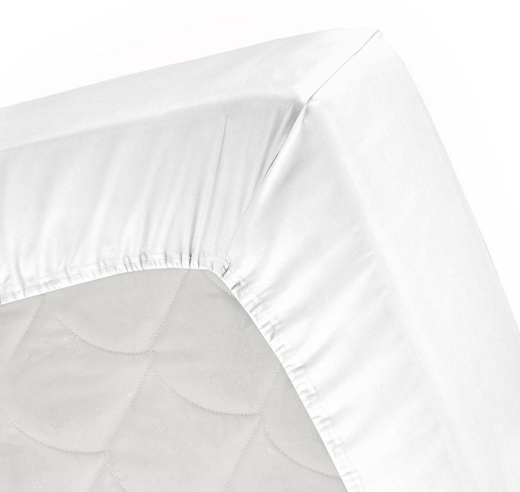 Cinderella - Topper-Spannbettlaken (bis 15 cm) - Jersey - 160x200/210 cm - White