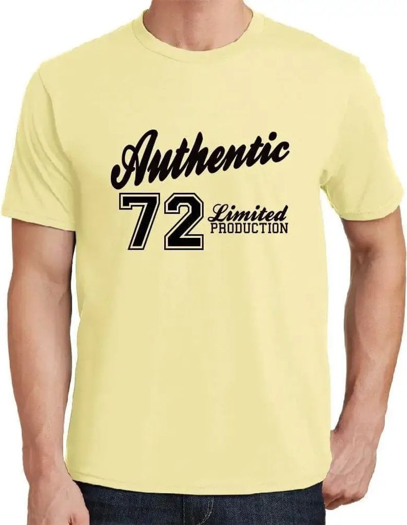 Herren Grafik T-Shirt 72 authentisch – 72 Authentic – Geschenk 72. Geburtstag Jahrestag 72 Jahre Jubiläum 72 Jährige Mann Jahrgang 1952 Kurzarm