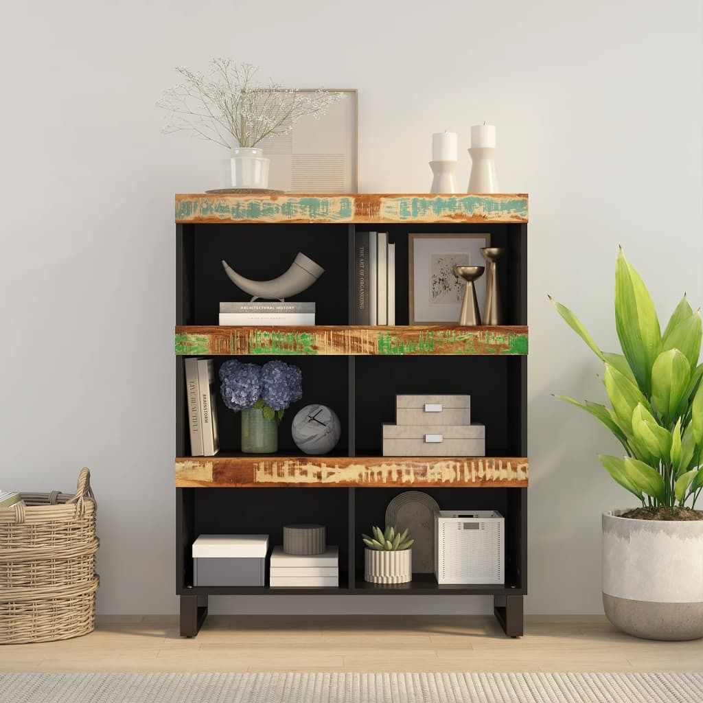 The Living Store Beistelltisch 85x33x107 cm Altholz Massiv