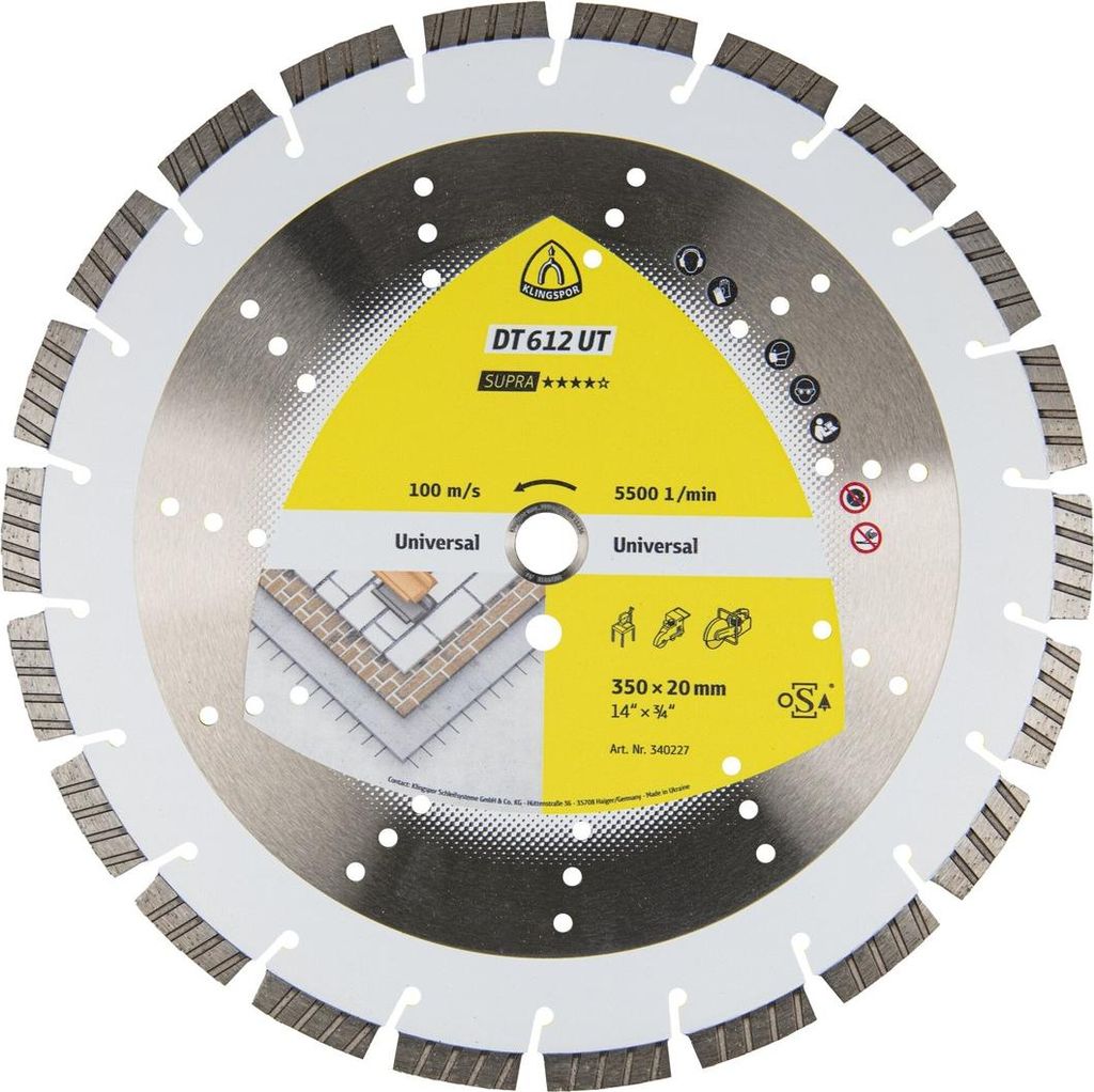 Klingspor 340227 DT 612 UT Supra Disques à tronçonner Image du produit 