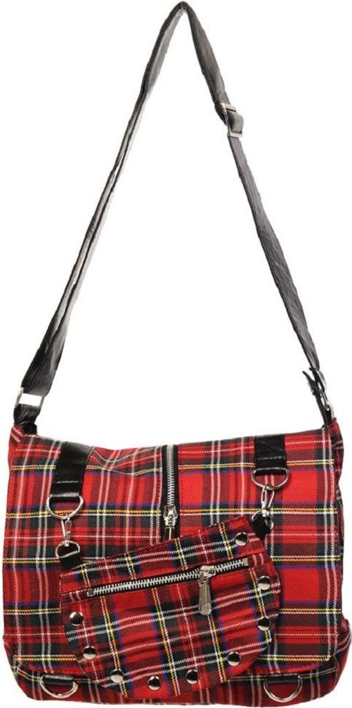 Taška přes rameno Banned - Tartan Messenger Red Obrázek produktu 