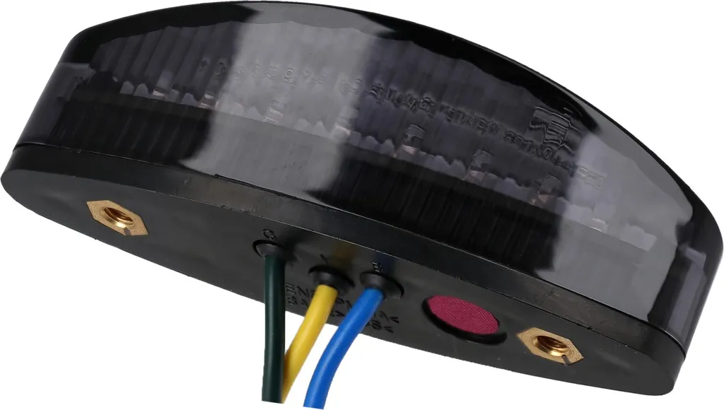 Feu stop LED noir et éclairage de plaque moto custom - 4