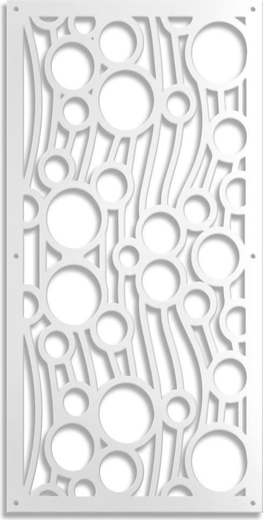 BOLLE – Quadro pannello in forex traforato con 1cm di spessore 50x150 cm weiß