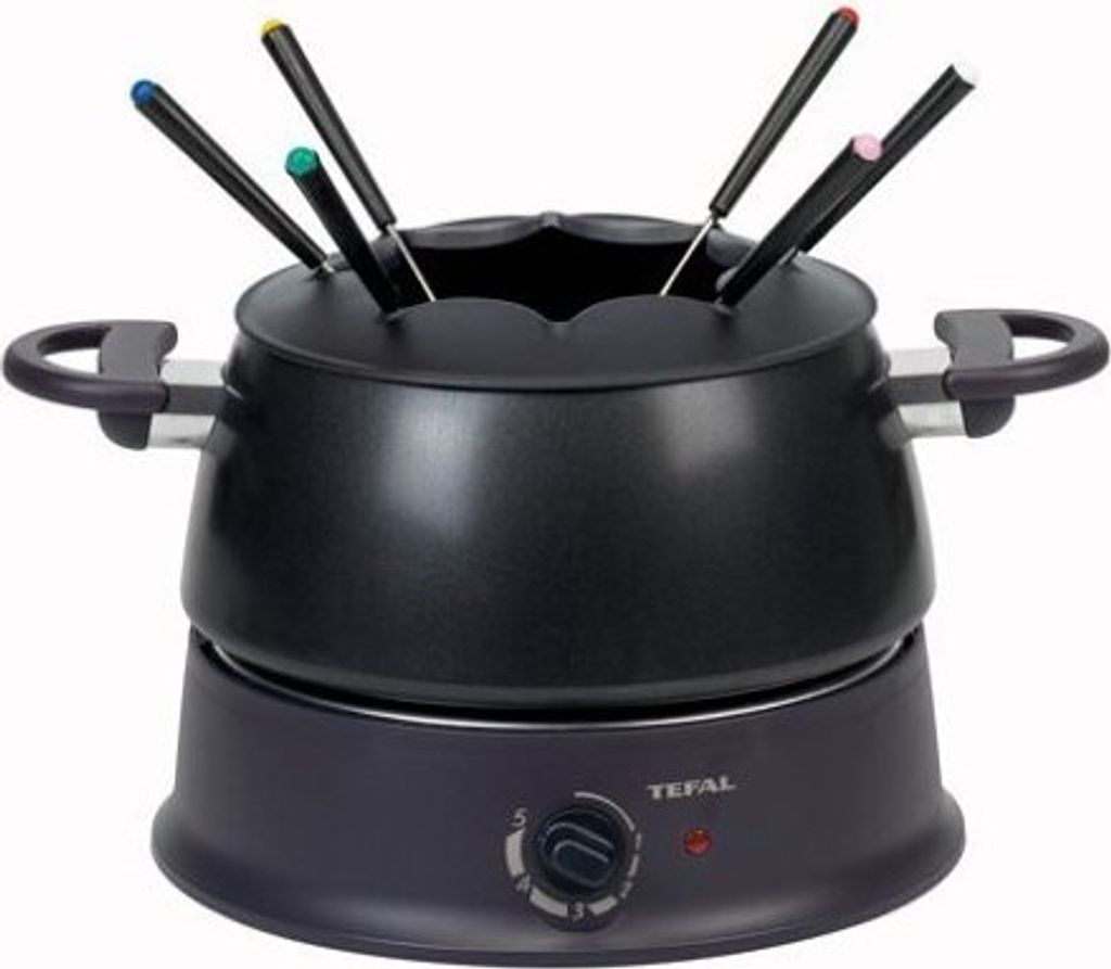 Tefal EF3000 Fondue Base Ronde|1200 Watt| mit 6 farbigen Produktbild 