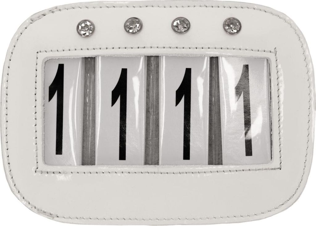 QHP-Startnummern Quatro (2er-Pack), Farbe:weiß