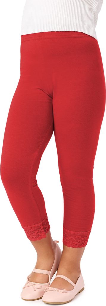 Merry Style Mädchen 3/4 Leggings MS10-293(Rot,158 cm)