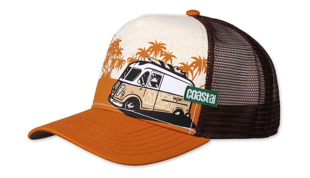 Coastal HFT Trucker Cap Surfbubbi Khaki/Rust